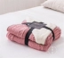 chăn giải trí Bắc Âu cộng với nhung dày màu bông đan chăn giường chăn thảm trong phòng ngủ máy lạnh - Ném / Chăn chăn lông cừu xịn Ném / Chăn