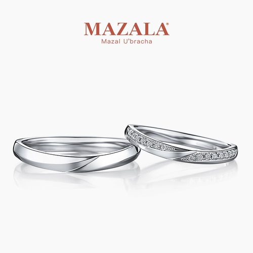 Mazala 18k Золотые пары Noctilucous Luminous Series Grare Warding Rings