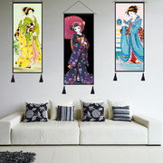 Nhật bản kimono ladies hình tấm thảm nhà hàng khách sạn tường tranh bức tranh bức tranh tấm thảm trang trí tấm thảm treo tường tấm thảm bức tranh