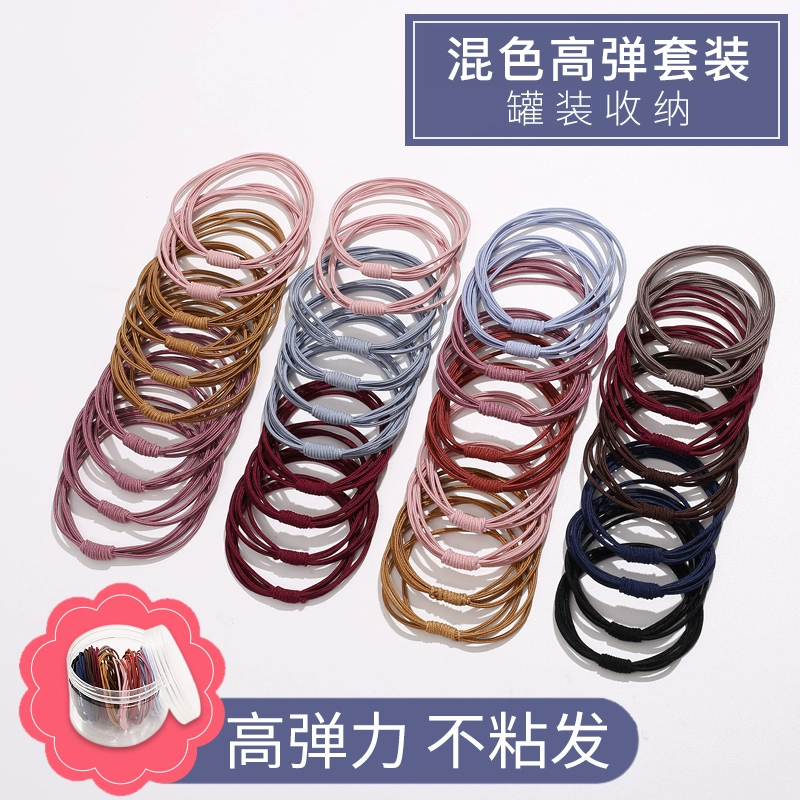 2019 mới headband băng cao su tóc dây tóc phụ kiện net đỏ hàn quốc nữ mũ cao su buộc tóc cao vòng tóc đàn hồi - Phụ kiện tóc