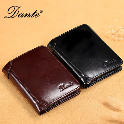 taobao agent Short wallet, capacious leather card holder for driver's license, anti-theft, 2023