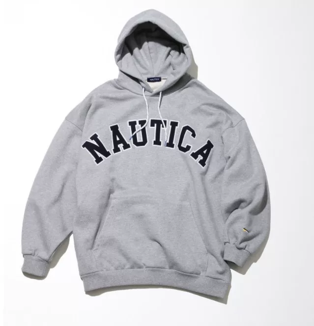 NAUTICA CITY BOY Hasegawa Подготовка груди Вышивка набивной верёвки капюшонный курс обвод