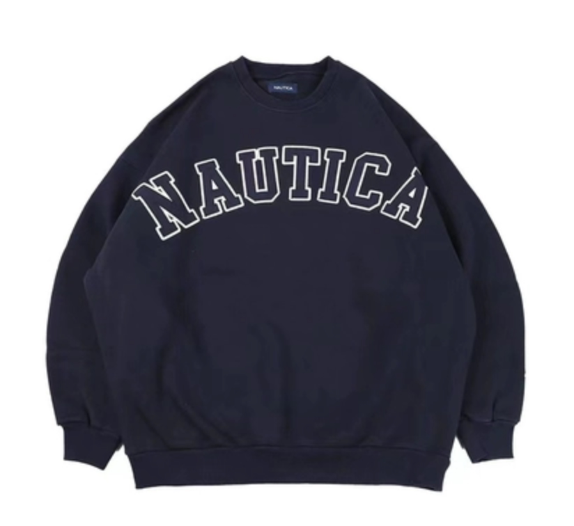NAUTICA CITY BOY Hasegawa Подготовка груди Вышивка набивной верёвки капюшонный курс обвод