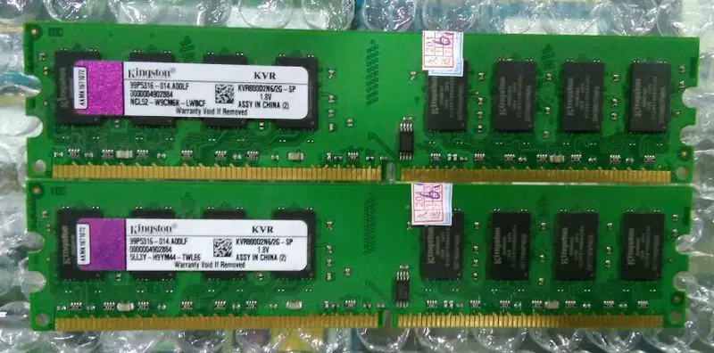 Память для настольного ПК Kingston DDR2 800 2ГБ KVR800D2N6/2G