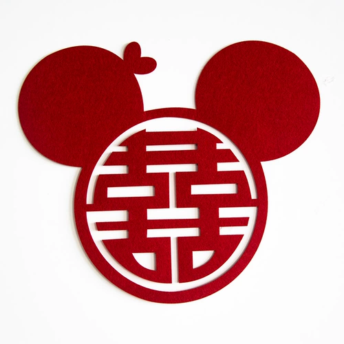 Микки не -слоянный бархатный свадебный комната декоративная свадебная схема.