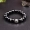 Mở Obsidian 貔貅 Vòng tay Lucky Fortune Transit Crystal Silver Bracelet Ball Bing Đàn ông và phụ nữ Tính cách đơn giản chuỗi đeo tay