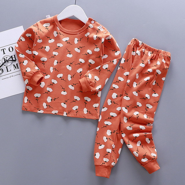Gingerchildren Autumn clothes suit pure cotton Spring and Autumn Children's wear men and women baby Children Autumn clothes Autumn trousers baby pajamas leisure wear