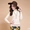 Mùa xuân và mùa thu thấp cổ áo len nữ đoạn ngắn cashmere áo len Hàn Quốc phiên bản của lỏng hoang dã cổ tròn len áo len áo len nữ giá rẻ