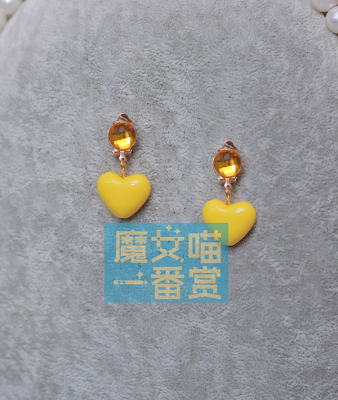 taobao agent Love Live! Love Heart -shaped earrings earring ear clip -ear trimming summer color え お お お 1,2, jump! South little bird cos