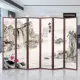 bình phong giá rẻ Hiện đại đơn giản của Trung Quốc vách ngăn gỗ rắn phòng khách khách sạn văn phòng gấp kinh tế lối vào màn hình gấp di động khung cửa sổ tròn