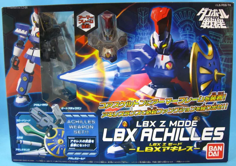 Фигурка Bandai из полимерного сплава LBX Z-режим Ахиллес Ахиллес V скелет