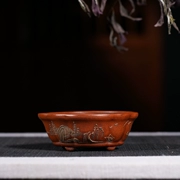Sớm màu tím cát lọ hoa thịt mini lọ hoa Cộng Hòa của Trung Quốc handmade các đối tượng cũ sưu tầm cổ đặc biệt