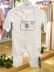 An Baoer mùa hè cho bé sơ sinh 0-1 tuổi Sơ sinh dài tay kín mít quần áo một mảnh áo choàng romper cotton quần áo trẻ em - Áo liền quần Áo liền quần