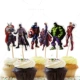 Kịch bản trang trí bánh Captain America Ultraman Siêu nhân robot mèo KT tiêu đề trang trí tiệc sinh nhật - Trang trí nội thất