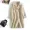 01 [chống mùa sale] vòng pocket tinh khiết khóa handmade Albaka alpaca hai mặt coat 9015