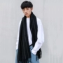 Khăn quàng cổ thương hiệu nam Tide mùa thu và mùa đông Hàn Quốc của thủy triều hoang dã đơn giản nam cổ áo trẻ em cashmere khăn rằn ri