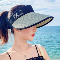 Candy Keen Соломенная пляжная солнцезащитная шляпа, 2023, пляжный стиль