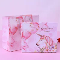 Новая единорога Свадебная подарочная коробка упаковочная коробка Xiyuan Sugar Box Gerb