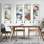 Mới của Trung Quốc bông lanh nghệ thuật sơn hành lang trang trí tấm thảm bức tranh hiên bức tranh tường phòng khách phòng ngủ đồng hồ điện hộp sơn trang trí