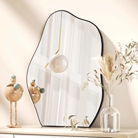 Нерегулярное искусство зеркало минималистское зеркало для ванной комнаты туалетная стена подвесная зеркало Фоно Фоно Стена Сетка Красное украшение настройка зеркала