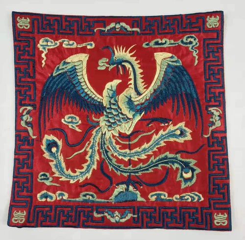 Вышивка Феникса, подарки в этническом стиле, вышивки, коврики для мыши, коврики для телефона, подставки для бутылок, детали вышивки одежды, подарки для украшения одежды