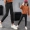 Mùa xuân 2019 bé gái quần jeans thu đông và quần bé gái mặc quần bút chì bé gái cộng với quần nhung chân quần thủy triều - Quần jean