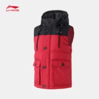 Li Ning thể thao cuộc sống xuống vest ấm áp dây kéo nam xuống áo khoác mỏng Mỹ xuống vest 2018 áo khoác asics