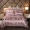 Bộ đồ giường phủ giường kiểu satin satin bộ bốn bông cotton Châu Âu giường đôi trần truồng ngủ - Bộ đồ giường bốn mảnh