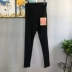 Quần legging bà bầu mini cho mẹ bầu 2019 Thu mới Eo cao Bụng eo Mặc quần dệt kim Quần cotton - Phụ nữ mang thai quần / quần bụng quần áo bầu đẹp Phụ nữ mang thai quần / quần bụng