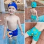 Bé trai bơi thân quần boxer áo tắm trẻ em áo tắm trùm đầu áo tắm bé trai mũ bơi phù hợp với quần bơi tách - Đồ bơi trẻ em đồ bơi trẻ em phim hoạt hình