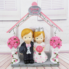 3D модель члена маятник 婚庆樱桃情侣摆设婚纱新郎新娘房子举行婚礼庆典家居摆设结婚礼物