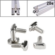 Tiêu chuẩn Châu Âu T-bolt Tiêu chuẩn Châu Âu Nhôm công nghiệp T-vít 20 30 40 loạt ốc vít - Chốt