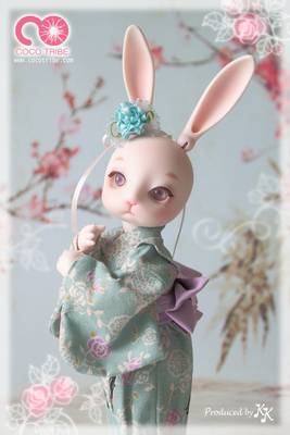 taobao agent Rabbit, spring doll, uniform, blue set, scale 1:8