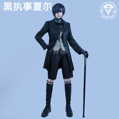 taobao agent 雾都 Black Coster Cosplay clothing Shier Demon shorts set Zhengtai two -dimensional anime set