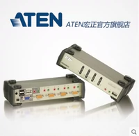 Aten Original CS1734B 4 Speed ​​USB 2.OKVMP поддерживает аудио с точечными налогами