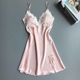 Hàng ngày đặc biệt mùa hè ren đồ ngủ phụ nữ tình dục với ngực pad nightdress ống đầu dây đeo trang phục dịch vụ nhà Đêm đầm