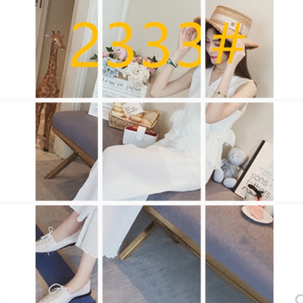 百褶雪纺阔腿裤套装女神范夏季2018新款无袖