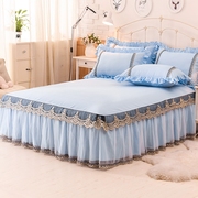 Hàn Quốc phiên bản của công chúa giường ren váy mảnh duy nhất Simmons màu rắn giường bìa 1.5m1.8 mét không trượt giường trải tấm mùa hè