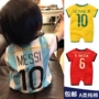 Argentina jersey bé phù hợp với bóng đá mùa hè 2018 World Cup nam bé áo bông bóng phù hợp với phù hợp với onesies bán quần áo trẻ em