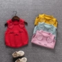 Elf cô gái mùa thu mới bé vest áo len bé áo len vest ấm phiên bản Hàn Quốc mặc 1-3 quần áo trẻ em xuất khẩu
