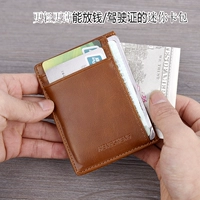 Chủ thẻ của nam giới cho giấy phép lái xe, đơn giản và nhỏ, siêu mỏng nhỏ ví thực tế bóp nam