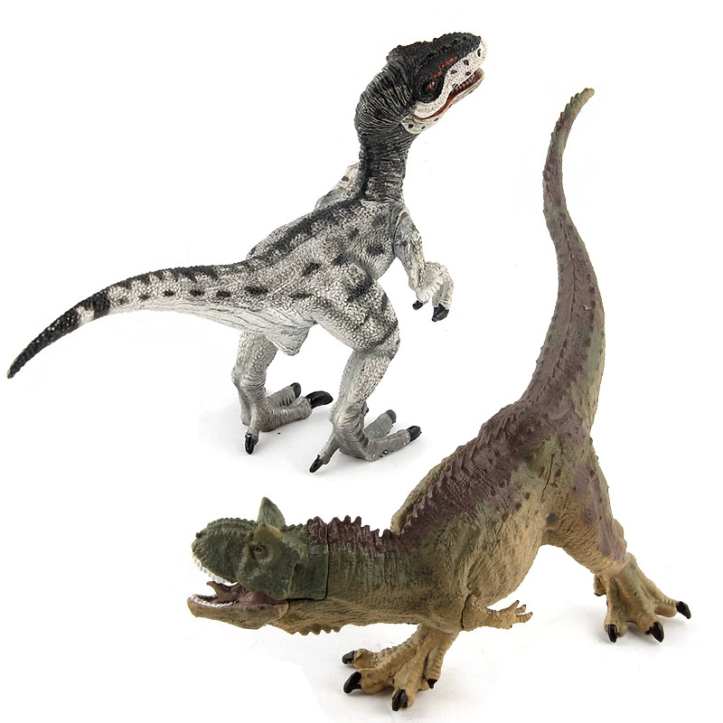Thế giới khủng long Đồ chơi mô hình hỗ trợ tư thế Bull Dragon Double Crown Raptor Raptor có hàm di chuyển - Khác