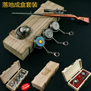 Trò chơi gà Jedi bao quanh sàn đồ chơi vào một hộp awm pan 98k đầu cấp ba món quà bằng gỗ đặt - Game Nhân vật liên quan