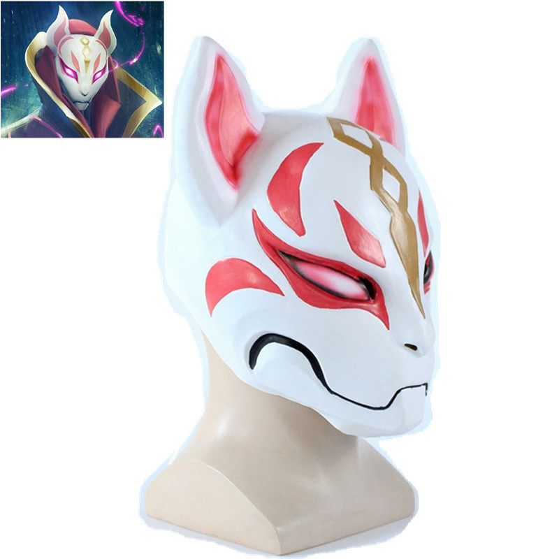 GAME BATTLE ROYALE DRIFT FOXY COSPLAY MASK FULL FACE LATEX M
