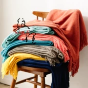 Mỹ lấy chăn vào mùa hè máy lạnh chăn mền len dệt kim thường tua trang trí giường sofa cờ chụp bìa khăn miễn phí vận chuyển - Ném / Chăn