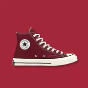 Converse 1970s Samsung tiêu chuẩn rượu vang đỏ cao và thấp để giúp phụ nữ và nam giới giày vải 162051C 162059C