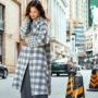 Áo khoác len dài mùa đông 2018 nhà sản xuất quần áo len nữ retro phiên bản Hàn Quốc của áo hai dây lưới - Áo Hàn Quốc áo khoác da nữ