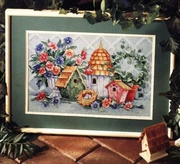 Cầu vồng thêu Quảng trường chính hãng DMC cross stitch từ mảnh phù hợp với Dim 00.223 nhà mùa hè - Bộ dụng cụ thêu