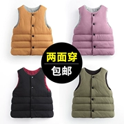 Áo hai dây cotton cho bé trai vest mùa thu và mùa đông Quần áo bé gái vest bé gái vest vest