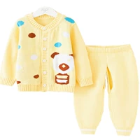 Детский хлопковый трикотажный свитер для мальчиков для раннего возраста для новорожденных